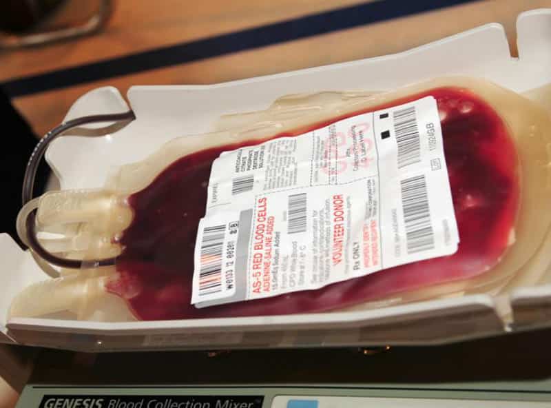 Bag of Donor Blood