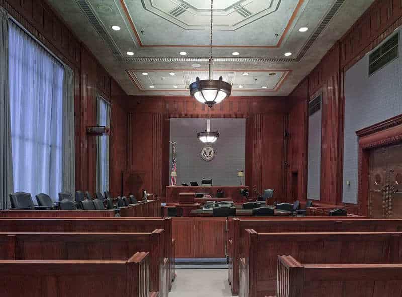 Empty Courtroom After Trial