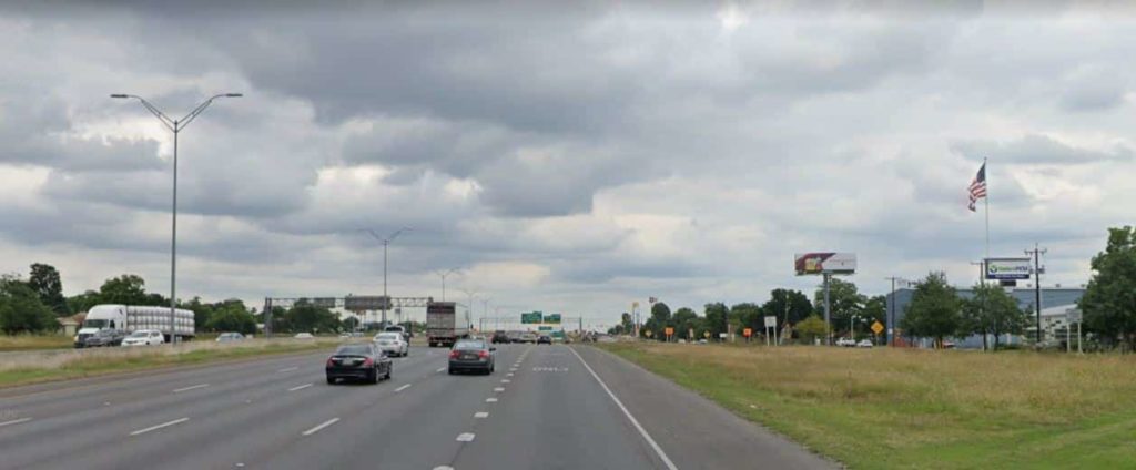 I-35 near I-37 exit in San Antonio