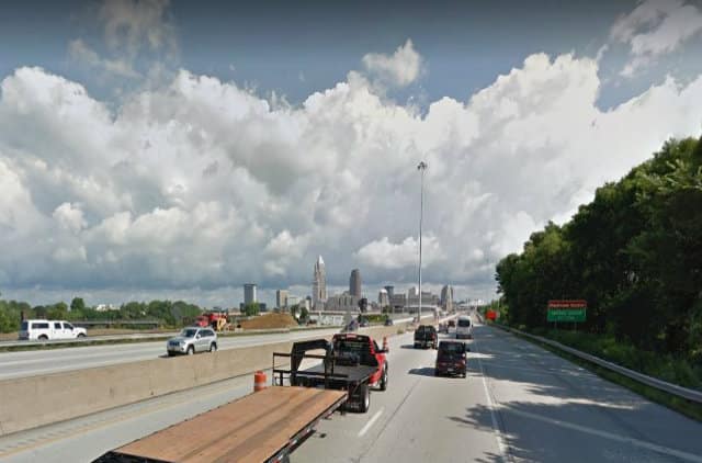 I-71 and I-90 in Cleveland