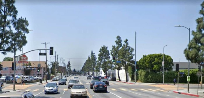 Main Street and MLK Jr. Boulevard in Los Angeles
