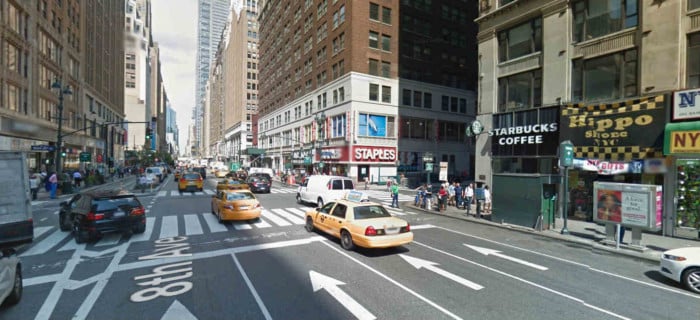 Midtown Manhattan, New York - Woman Falls Several Feet Into Construction Zone Pit