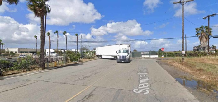 Otay Mesa, California -Freight Yard Guard Suffers Open Fracture In Semi-Truck Accident