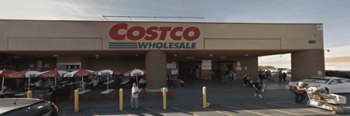 Location of Costco in Corona, California