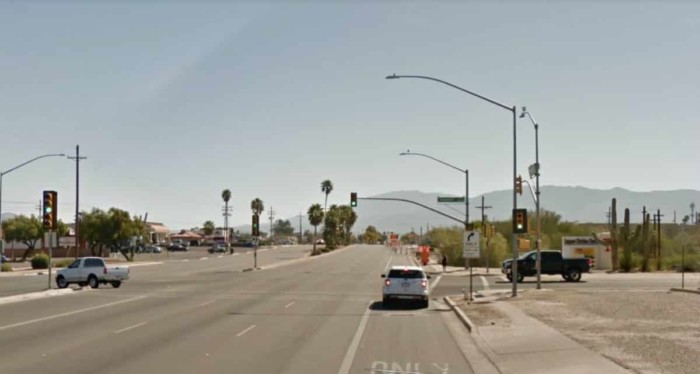 South Sarnoff Drive and East Broadway Boulevard in Tucson
