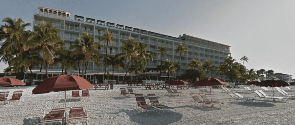 Location of Lani Kai Resort in Fort Myers Beach, Florida