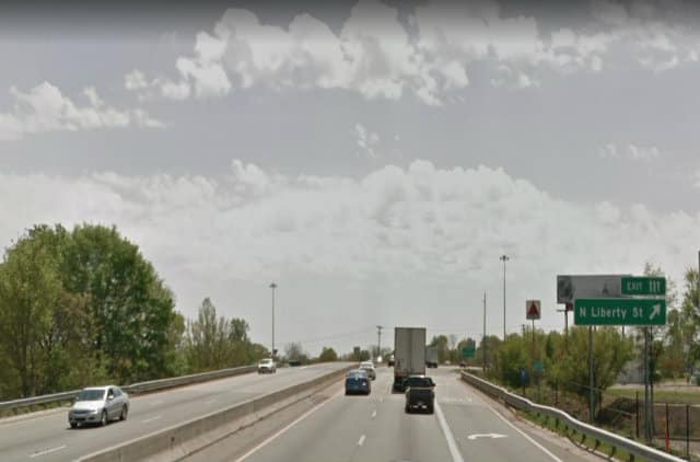 US-52 near Liberty Street exit