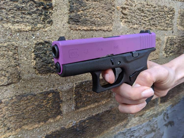 Woman Shooting Glock 43 9mm Gun