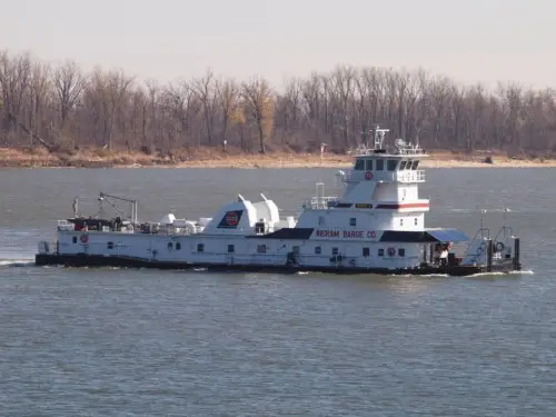 Barge On Ohio River