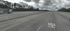 Interstate 95 North of The Turtle River in Glynn County, Georgia