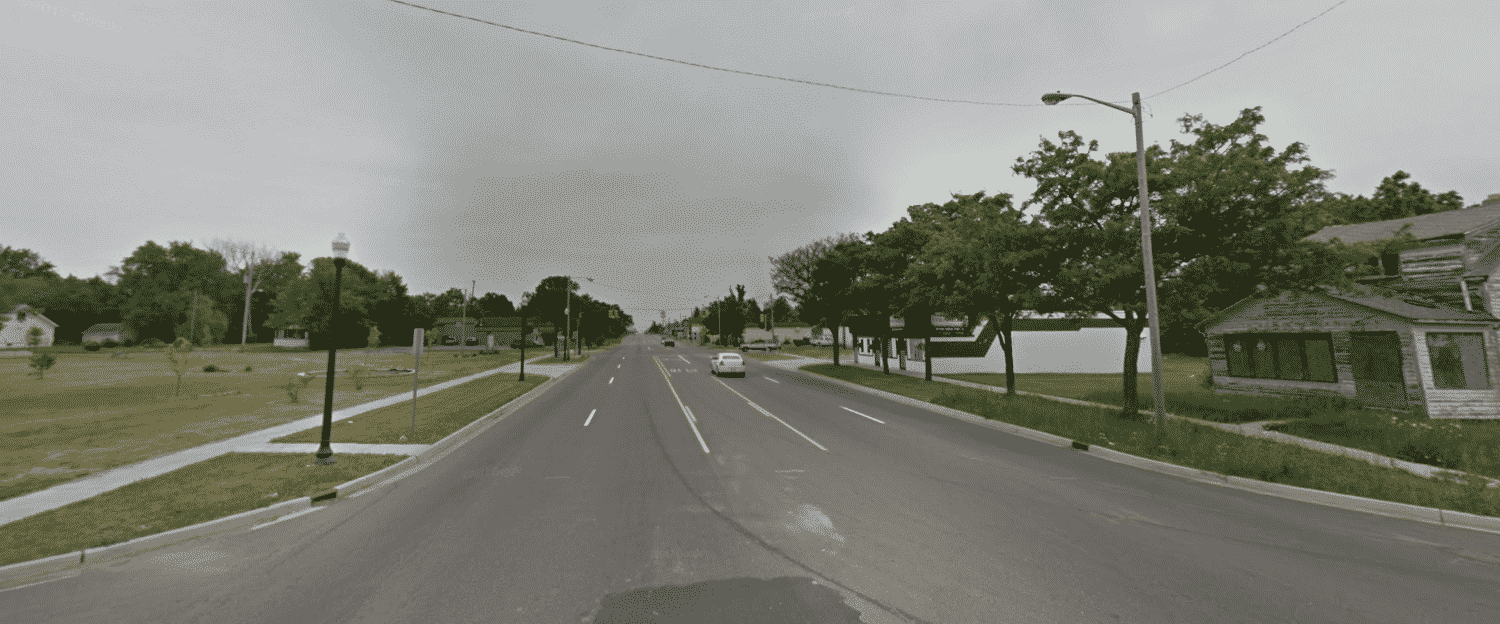 Saginaw Street and East Ruth Avenue in Flint, Michigan