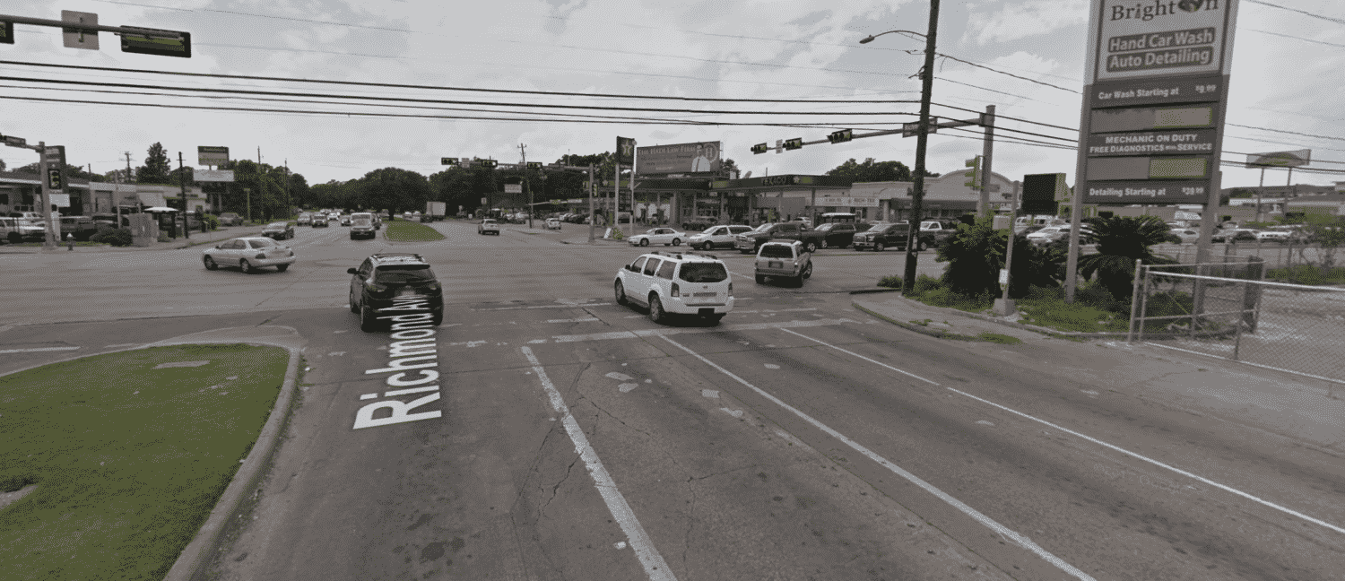 Richmond Ave and Hillcroft St in Houston, Texas