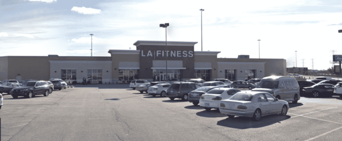 LA Fitness Parking Lot in Lansing, Illinois