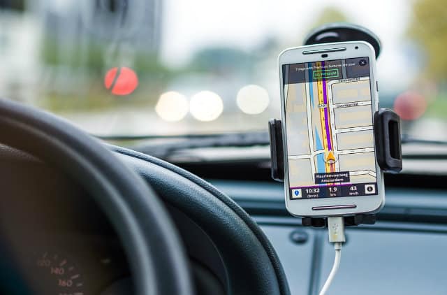 rideshare phone navigation