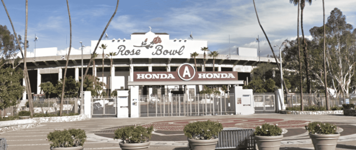 Rose Bowl Stadium in Pasadena, California